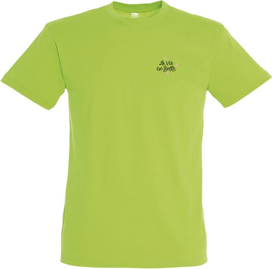 Needen 11380-N1LB - 'La vie est belle' Designed T-shirt