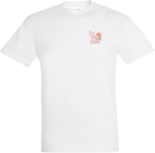 Needen 11380-N1LRS - Bedrucktes 'La vie en rose' T-Shirt