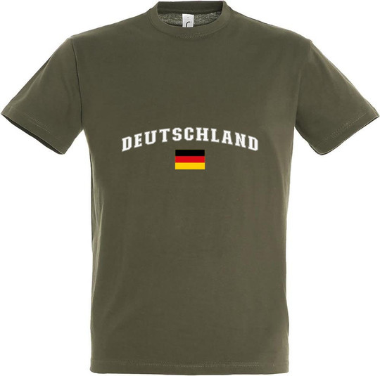 Needen 11380-CDDE-F - Germany Flag Front Graphic T-shirt