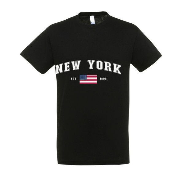Needen 11380-CDNY-F - New York Front Painettu T-paita