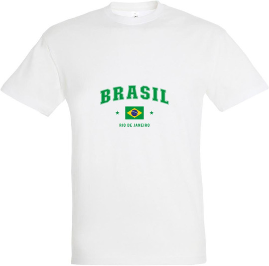 T-shirt Imprimé Brésil Front 11380-CLBR-F