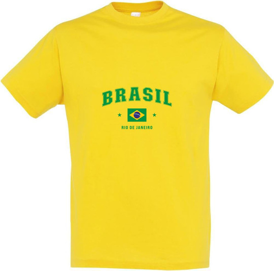 T-Shirt mit Brasil-Front-Design 11380-CLBR-F
