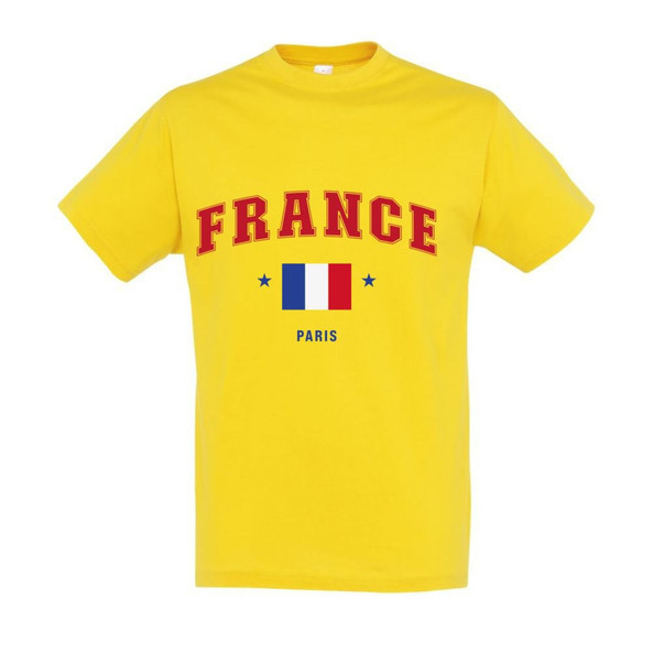 Needen 11380-CLFR-F - France Front -kuvioitu Unisex T-paita