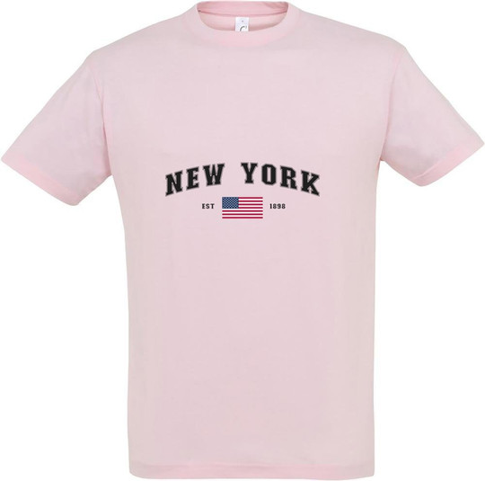 New York City Painettu T-paita 11380-CLNY-F