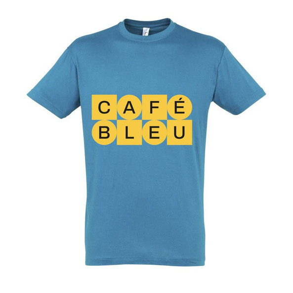 Needen 11380-N2DBL-F - T-Shirt Café Bleu Front