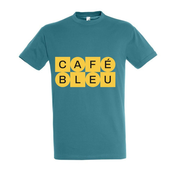 Needen 11380-N2DBL-F - T-Shirt Café Bleu Front