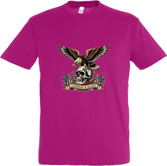 Needen 11380-N2DGR-F - Courage and Glory Painettu T-paita