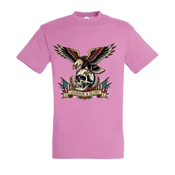 Needen 11380-N2DGR-F - Courage and Glory Front Tryckt T-shirt