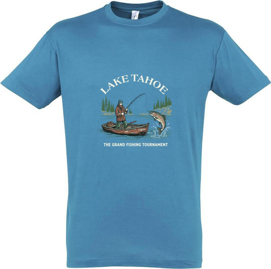Needen 11380-N2DLK-F - T-Shirt mit Seeufer-Design