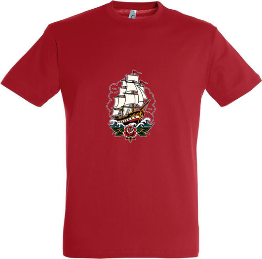 Needen 11380-N2DSP-F - Ship Front Graphic Design T-shirt