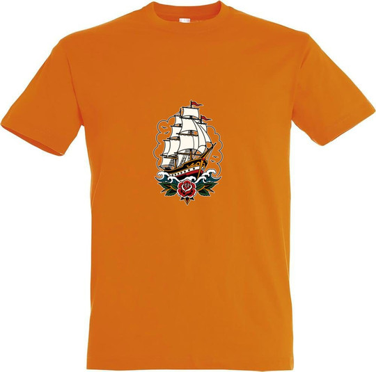 Needen 11380-N2DSP-F - Ship Front Graphic Design T-shirt