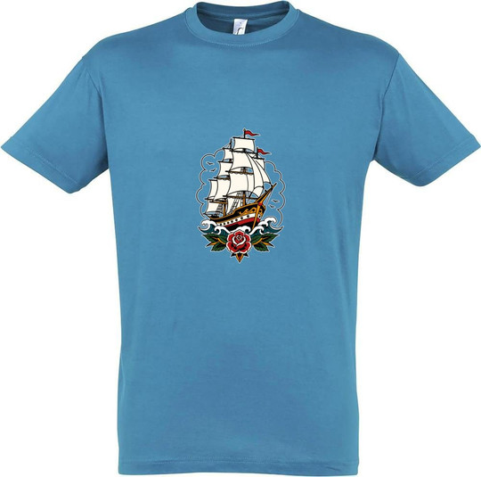 Needen 11380-N2DSP-F - Ship Front Graphic Design T-shirt