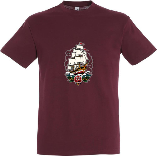 Ship Front Graphic Design T-shirt 11380-N2DSP-F