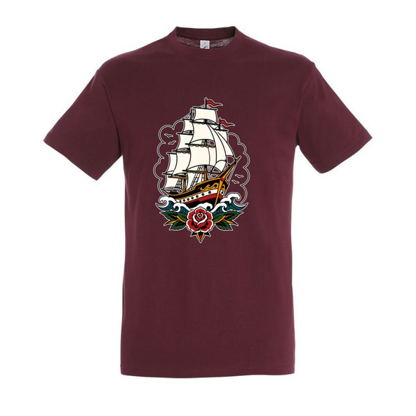 Needen 11380-N2DSP-F - T-shirt med Skeppsfrontmotiv