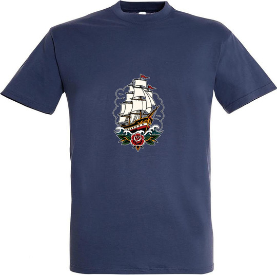 Needen 11380-N2DSP-F - Ship Front Graphic Design T-shirt