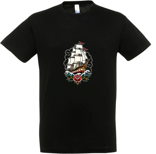 Needen 11380-N2DSP-F - Ship Front Graphic Design T-shirt
