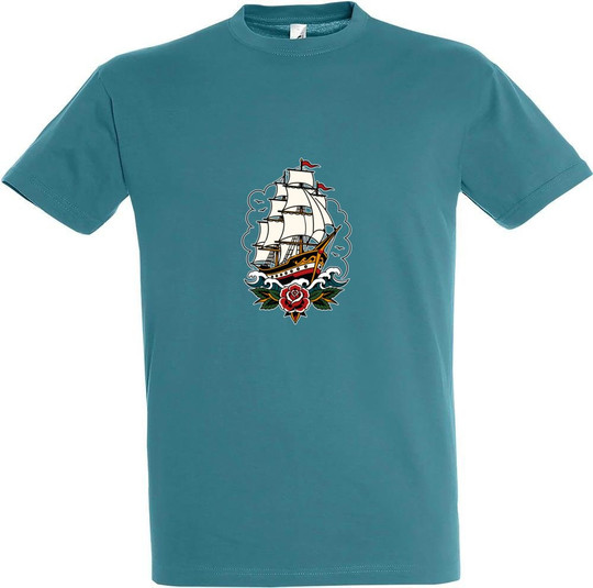 Laivan Keula -graafinen T-paita 11380-N2DSP-F