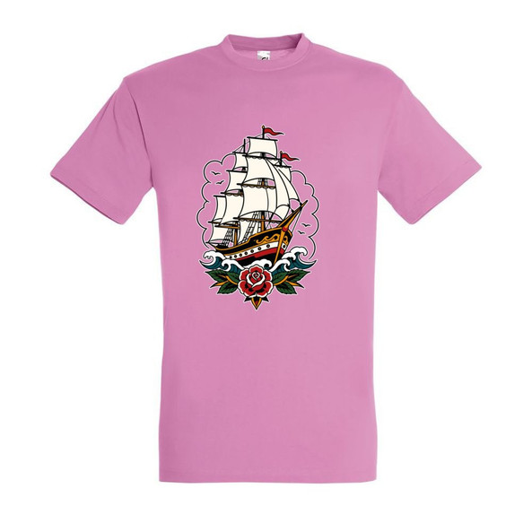 Needen 11380-N2DSP-F - T-shirt med Skeppsfrontmotiv