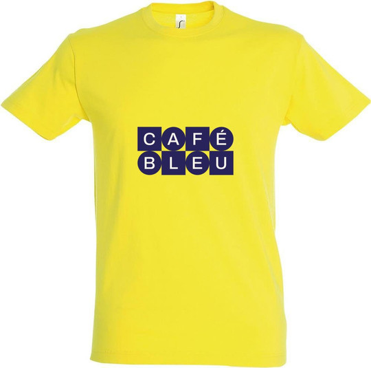 Needen 11380-N2LBL-F - T-shirt graphique en coton Café Bleu