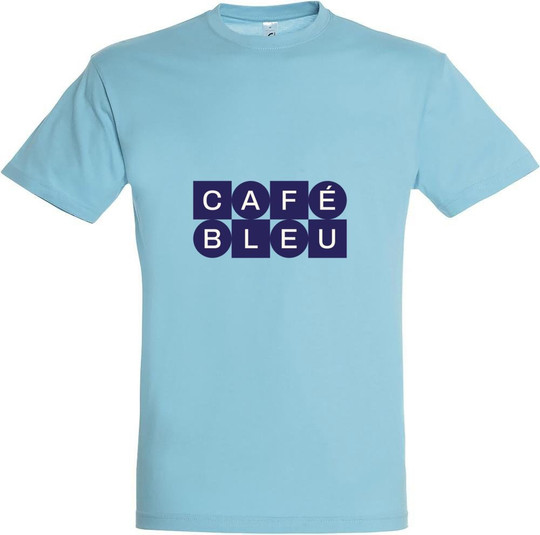 Needen 11380-N2LBL-F - Café Bleu Graphic Cotton T-shirt