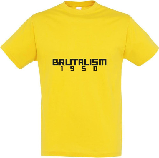 Brutalismus Grafik T-Shirt für Damen und Herren 11380-N2LBT-F