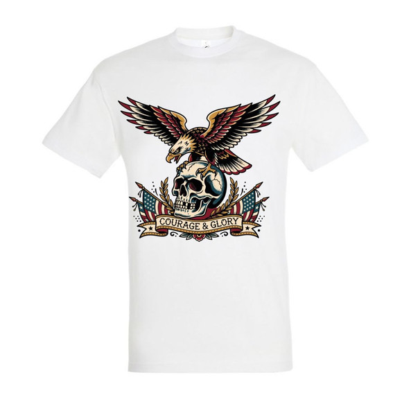 Needen 11380-N2LGR-F - T-shirt Unisexe Courage et Gloire