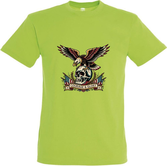 Needen 11380-N2LGR-F - Courage and Glory Graphic T-shirt