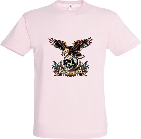 Needen 11380-N2LGR-F - Mut und Ruhm Grafik-T-Shirt
