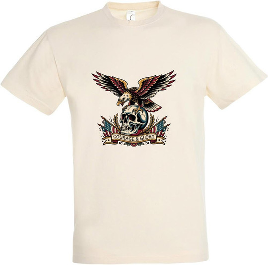 Needen 11380-N2LGR-F - Courage and Glory Graphic T-shirt