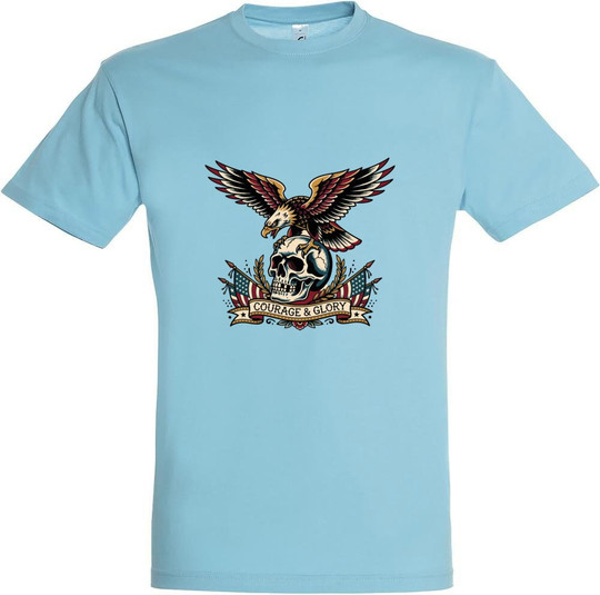 Needen 11380-N2LGR-F - Courage and Glory Graphic T-shirt