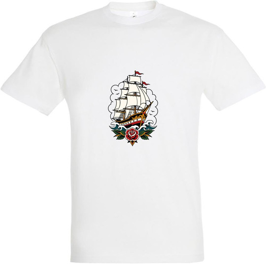 Needen 11380-N2LSH-F - T-shirt Graphique Avant de Bateau