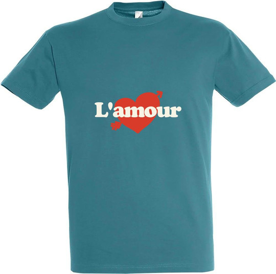 L'amour-kuvioitu Unisex T-paita 11380-N1DA-F