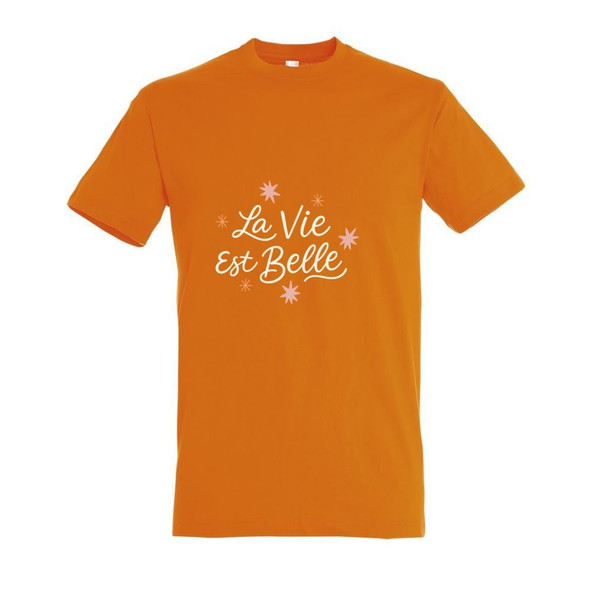 Needen 11380-N1DB-F - T-Shirt La vie est belle Front