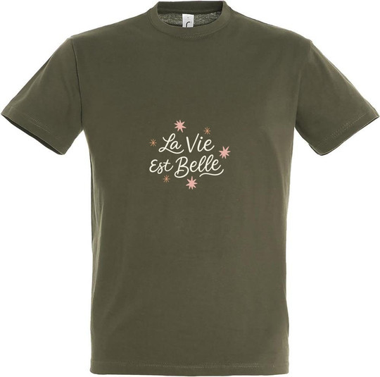 Needen 11380-N1DB-F - La vie est belle Graphic T-shirt