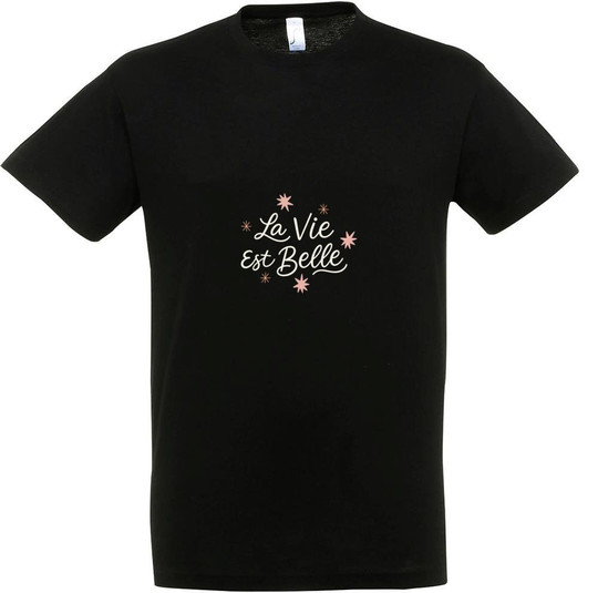 Needen 11380-N1DB-F - La vie est belle Graphic T-shirt