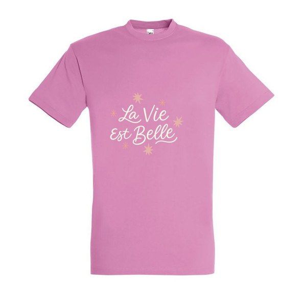 Needen 11380-N1DB-F - T-Shirt La vie est belle Front