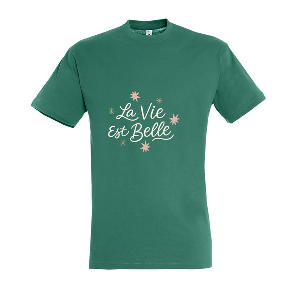 Needen 11380-N1DB-F - T-shirt imprimé La vie est belle