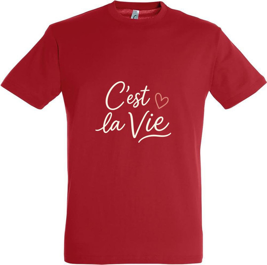 Needen 11380-N1DCV-F - "C'est la vie" Graphic T-shirt