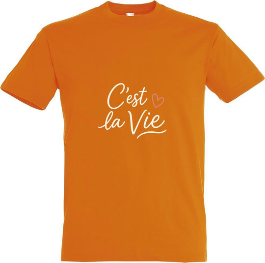 Needen 11380-N1DCV-F - "C'est la vie" Graphic T-shirt