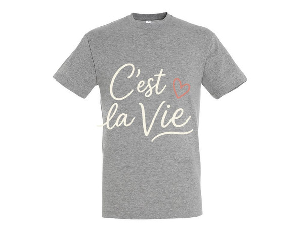 Needen 11380-N1DCV-F - T-Shirt C'est la vie Front
