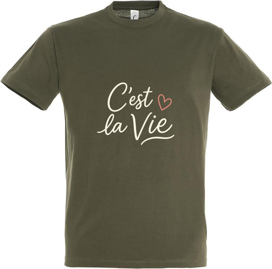 Needen 11380-N1DCV-F - "C'est la vie" Graphic T-shirt