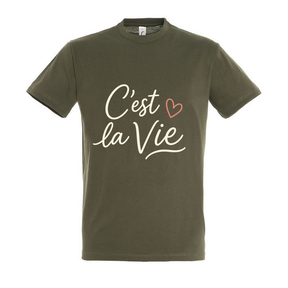 Needen 11380-N1DCV-F - T-Shirt C'est la vie Front