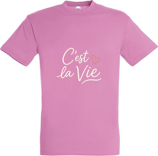 Needen 11380-N1DCV-F - "C'est la vie" Graphic T-shirt