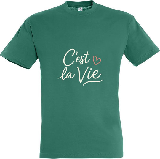 T-shirt Imprimé "C'est la vie" 11380-N1DCV-F