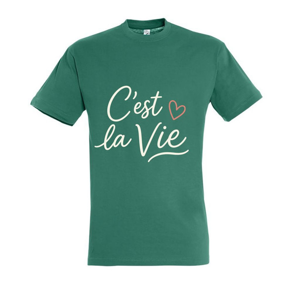 Needen 11380-N1DCV-F - T-shirt 'C'est la vie' Imprimé