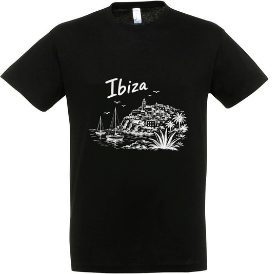 Needen 11380-N1DIZ-F - Ibiza Front Graphic T-shirt