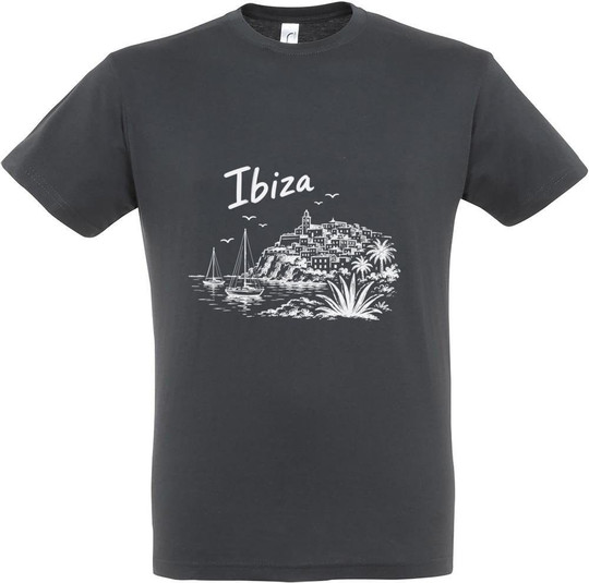 Needen 11380-N1DIZ-F - T-shirt graphique avant Ibiza