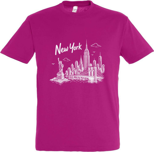 Needen 11380-N1DNY-F - New York Front Tryckt T-shirt