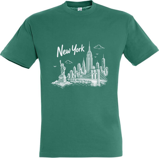 T-shirt Imprimé New York Front 11380-N1DNY-F