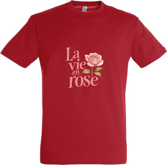 Needen 11380-N1DRS-F - La vie en rose Printed T-shirt